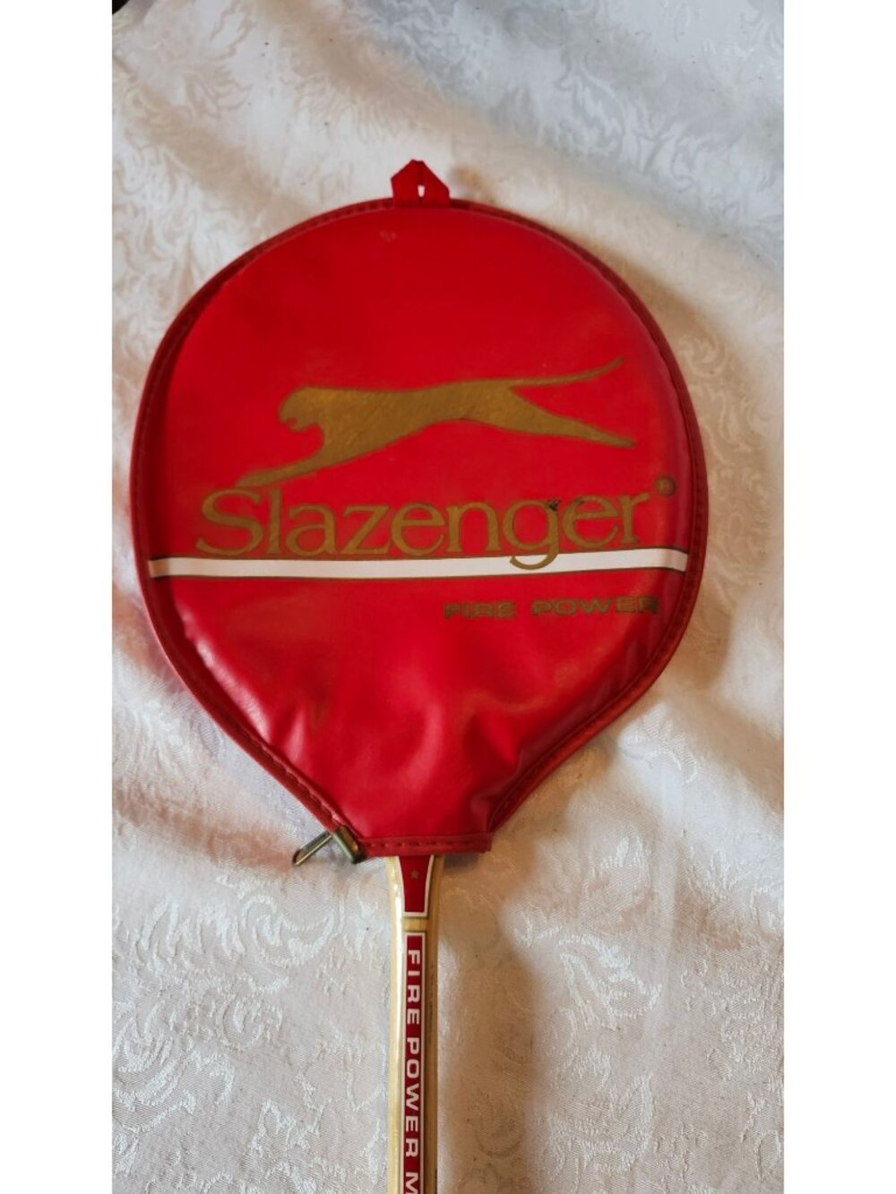 Slazenger Fire Power Laminated Bamboo Squash Racquet With Red Cover - Picture 3 of 8